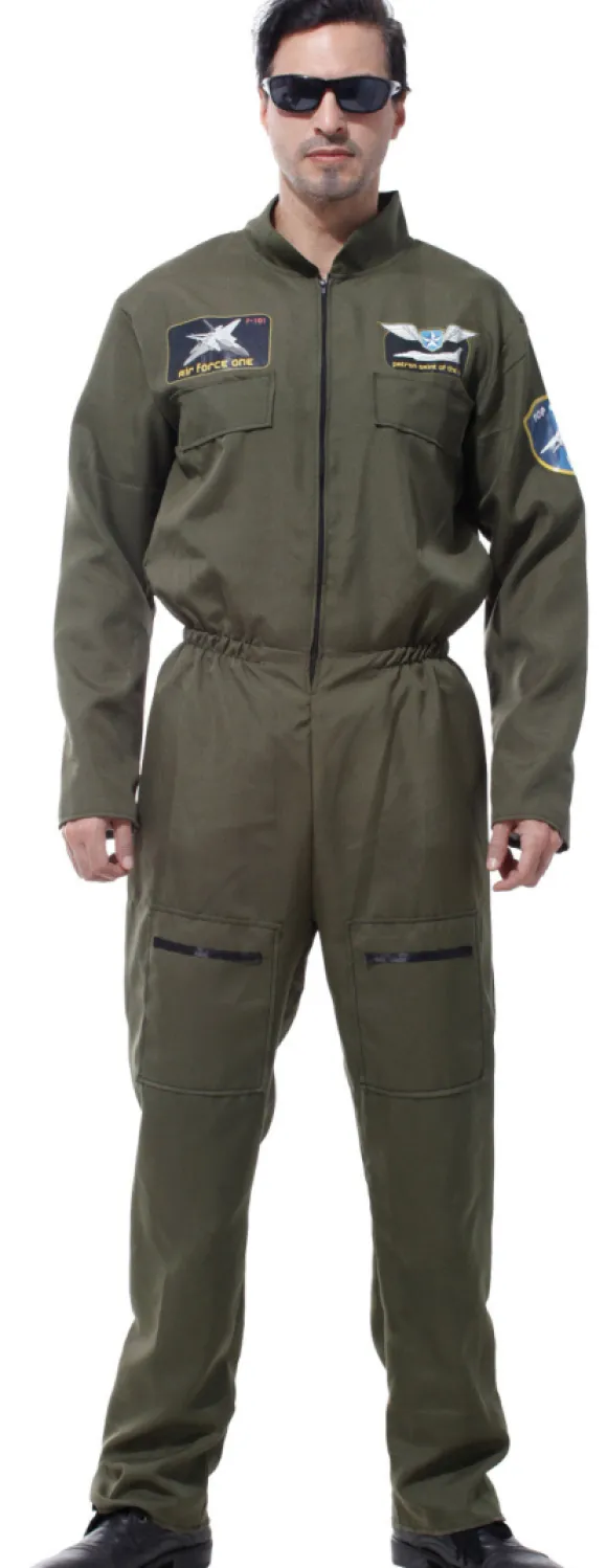 Jagerpilot kostume, str. L