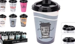 Kaffekrus 500 ml med låg, plast
