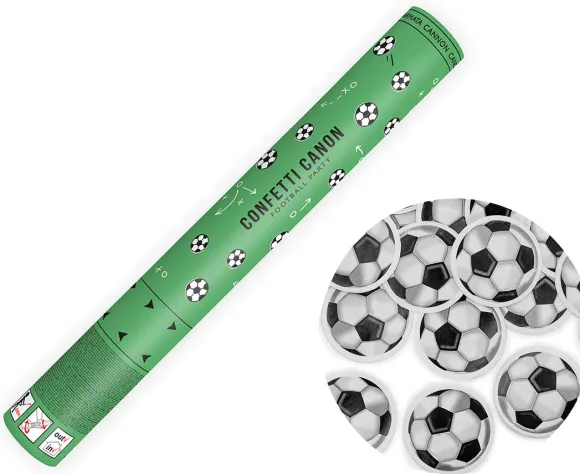 Konfettirør fodbold 40 cm