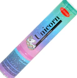 Konfettirør Unicorn 20 cm