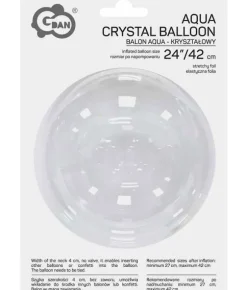 Krystal bobleballon 42 cm