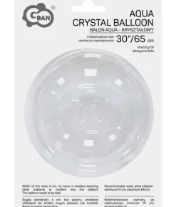 Krystal bobleballon 65 cm