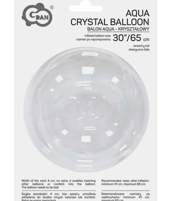 Krystal bobleballon 65 cm