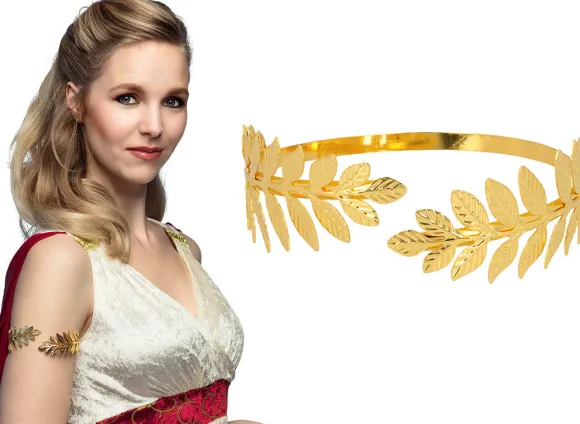 Laurbær armring, guld