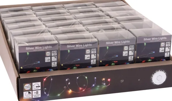 Lyskæde multifarvet 160 LED