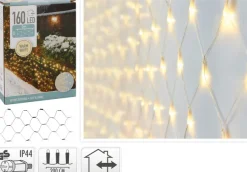 Lysnet varm hvid 160 LED