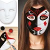 Maske til at male på, hvid