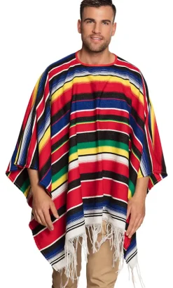 Mexicansk poncho 140x155 cm
