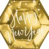 New Year tallerken guld 6-pak