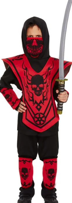 Ninja kostume 7-9 år