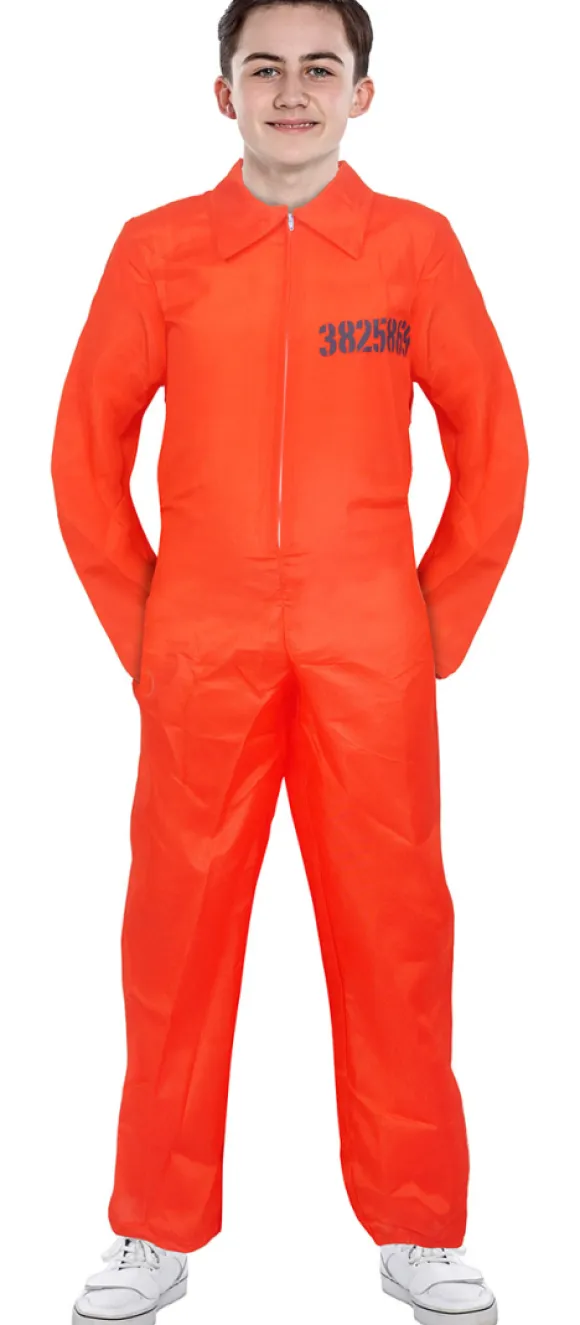 Orange fangedragt 13-14 år