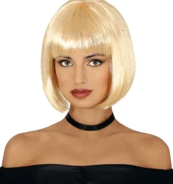 Pagehår paryk, blond