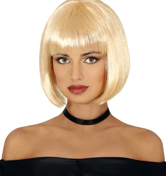 Pagehår paryk, blond