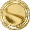 Paptallerken guld 6-pak