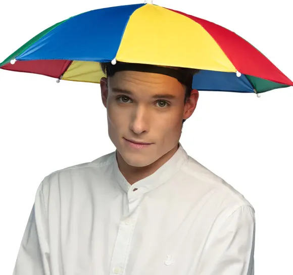 Paraply-hat regnbue