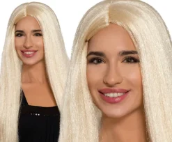 Paryk lang glat, blond