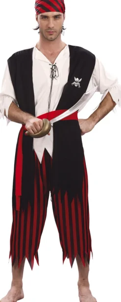 Pirat mand kostume, one size