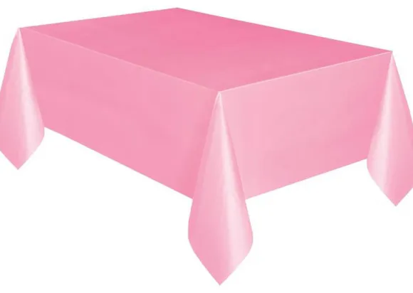 Plastikdug lyserød 137x274 cm