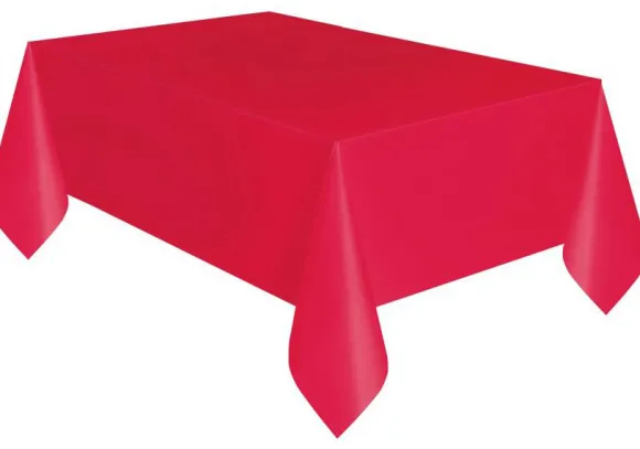 Plastikdug rød 137x274 cm
