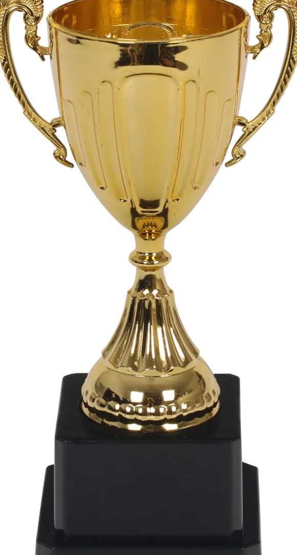 Pokal på fod 20 cm, guld