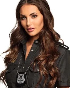 Police badge skilt halskæde