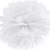 Pompom papir 35 cm hvid