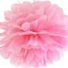 Pompom papir 25 cm lyserød