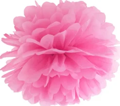 Pompom papir 35 cm pink