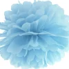 Pompom papir 25 cm støvblå