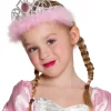 Prinsesse tiara lyserød plys