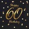 Servietter Happy 60 Birthday