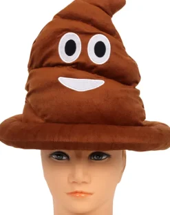 Shit smiley-hat, bæ-brun