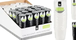 Shotglas sort/hvid 20-pak