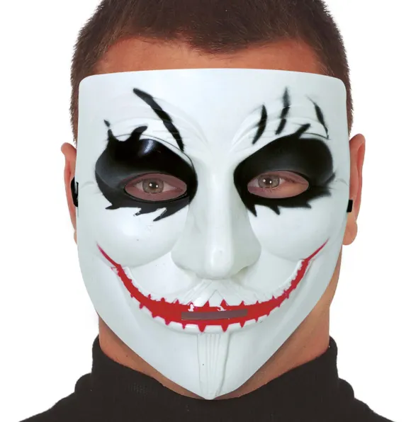 Smiley maske i plast