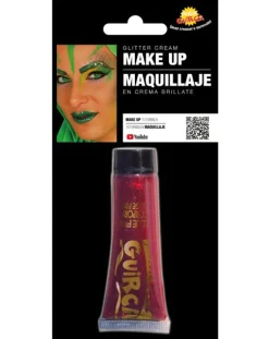 Sminke 20 ml, rød glitter