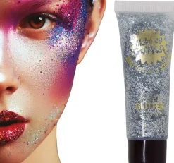 Sminke 20 ml, sølv glitter