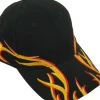 Sort cap m/flammer, barn