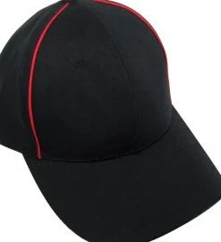Sort cap røde striber, barn