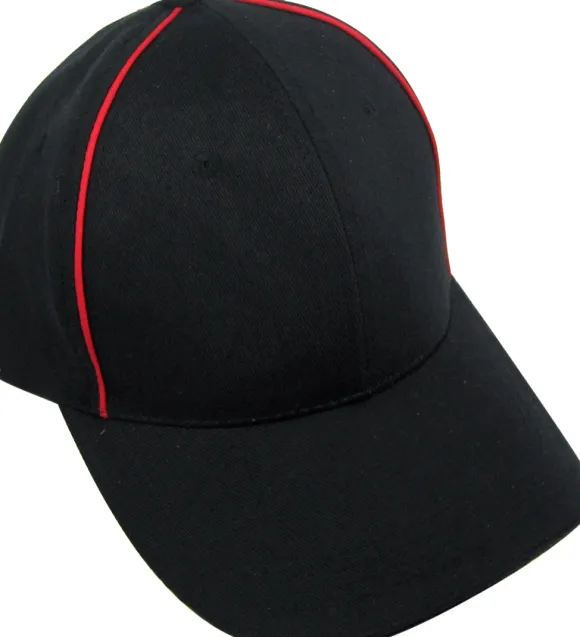 Sort cap røde striber, barn