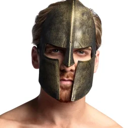 Spartansk/romersk maske, bronze