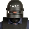 SWAT hjelm med visir, voksen