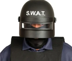 SWAT hjelm med visir, voksen