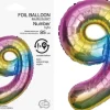 Tal ballon 9 regnbue 85 cm