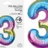 Tal ballon 3 regnbue 85 cm