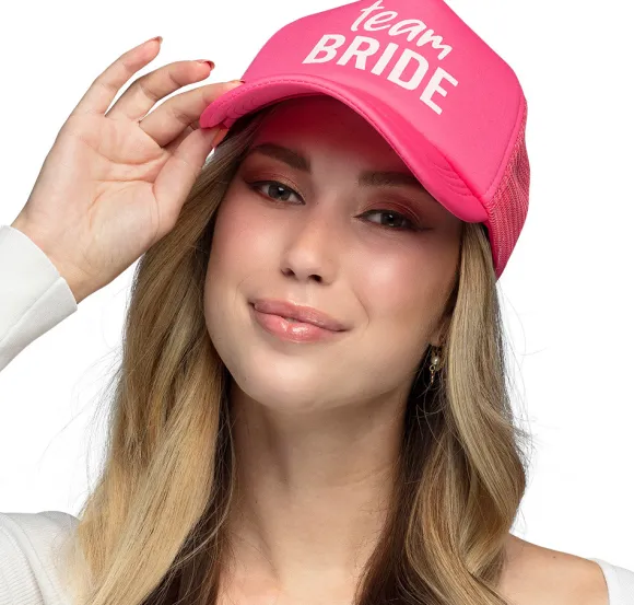 Team Bride cap, pink