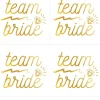 Team Bride tattoos 6-pak