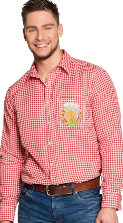 Ternet skjorte rød, XL