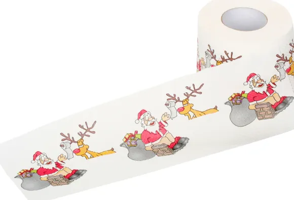Toiletpapir Santa og Rudolf