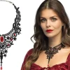 Vampyr choker blonde med sten