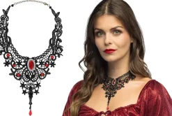 Vampyr choker blonde med sten